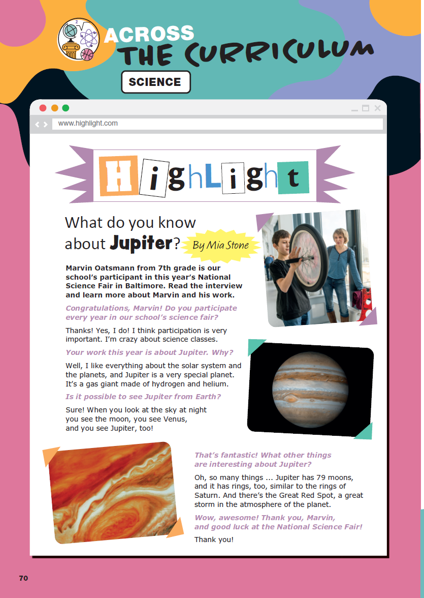 Across the Curriculum Science